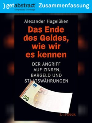 cover image of Das Ende des Geldes, wie wir es kennen (Zusammenfassung)